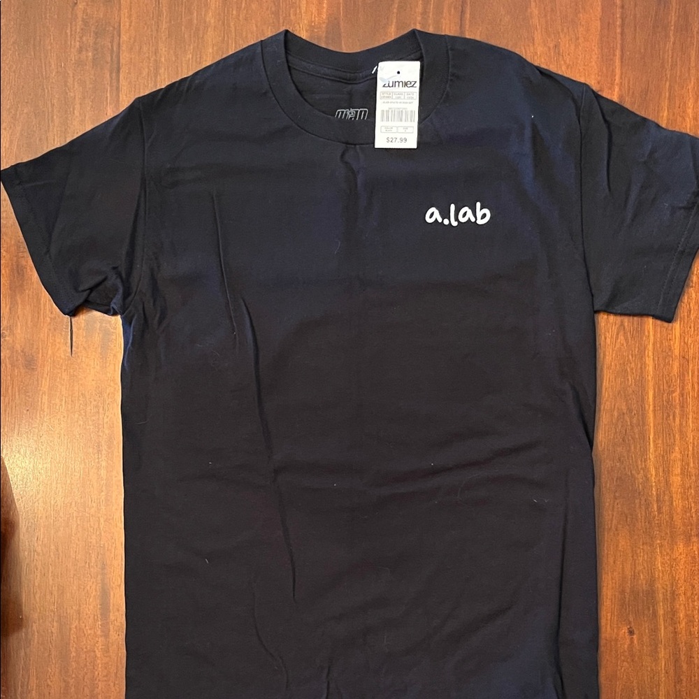 A.Lab Men's Navy Blue Short Sleeve Tee
